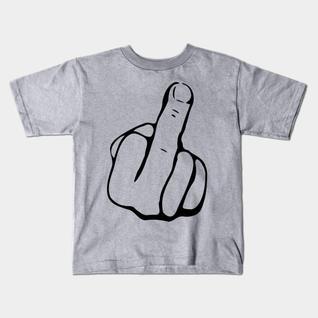 Kai Phillips middle finger Kids T-Shirt by kaiphillips